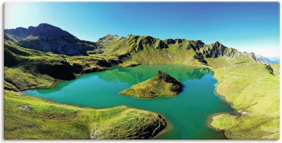 Artland Artprint Schrecksee Beierse Hoogalpen als artprint van aluminium artprint op linnen muursticker of poster in verschillende maten