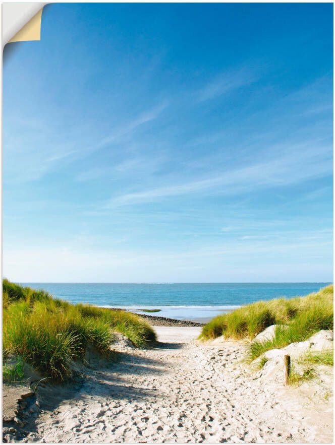 Artland Artprint Strand met duinen en weg naar het water als artprint van aluminium artprint voor buiten artprint op linnen poster muursticker - Foto 4