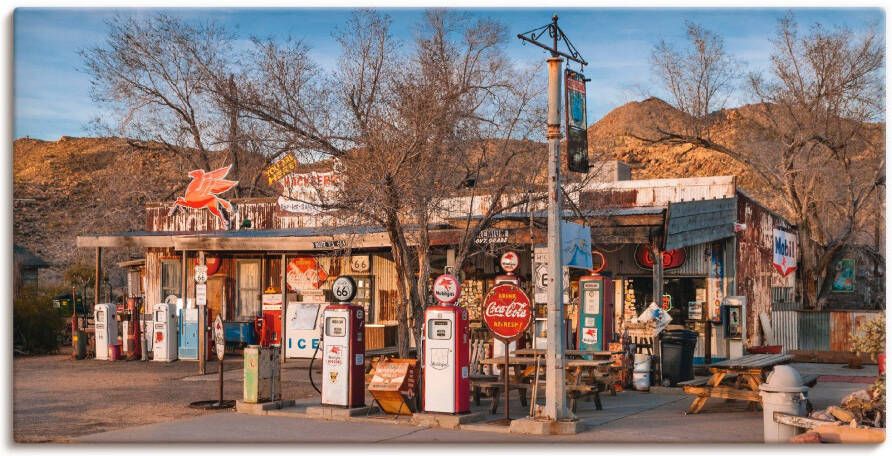 Artland Artprint Tankstation aan de Route 66 in Arizona als artprint op linnen in verschillende maten - Foto 3