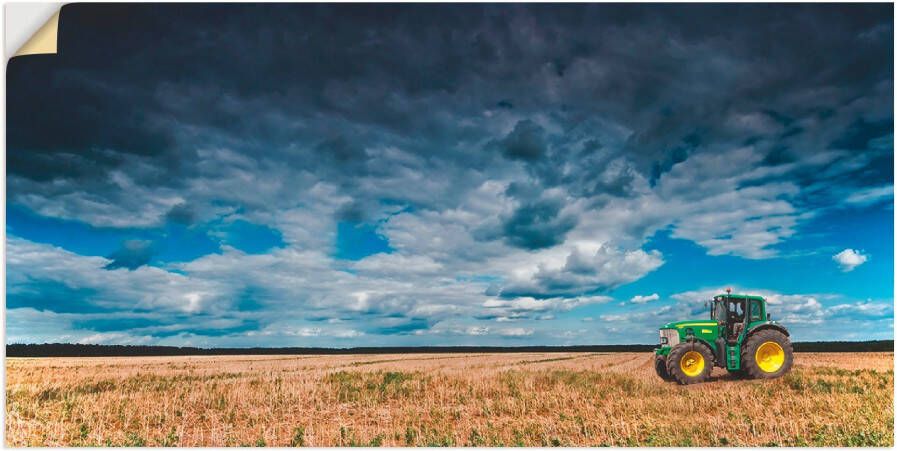 Artland Artprint Tractor landschapsfotografie als poster muursticker in verschillende maten - Foto 3