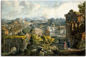 Artland Artprint Uitzicht op het Forum Romanum in vele afmetingen & productsoorten artprint van aluminium artprint voor buiten artprint op linnen poster muursticker wandfolie ook geschikt voor de badkamer (1 stuk)