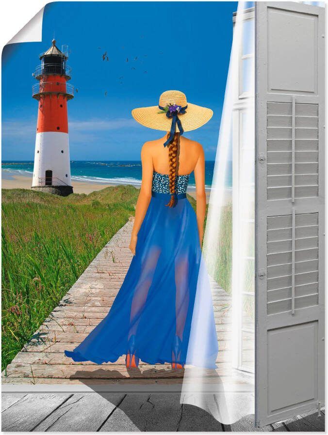 Artland Poster Vakantie aan de zee