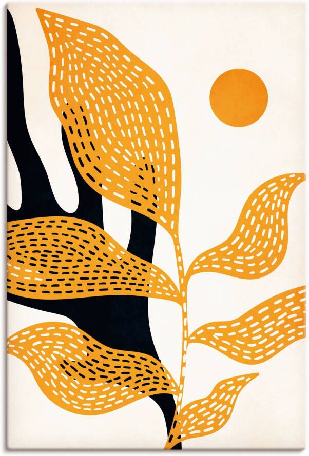 Artland Artprint op linnen Van Goghs tuin