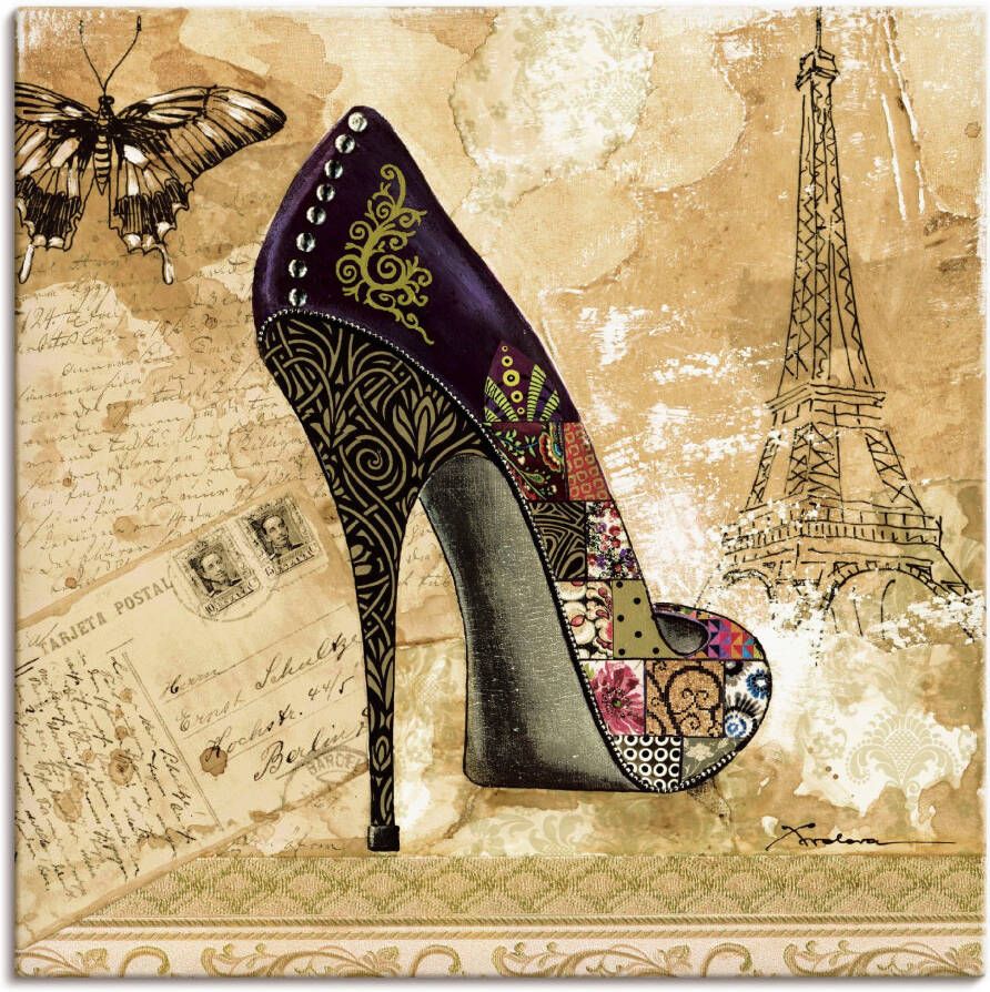 Artland Artprint Veranderende tijden IV stiletto's als artprint van aluminium artprint op linnen muursticker of poster in verschillende maten