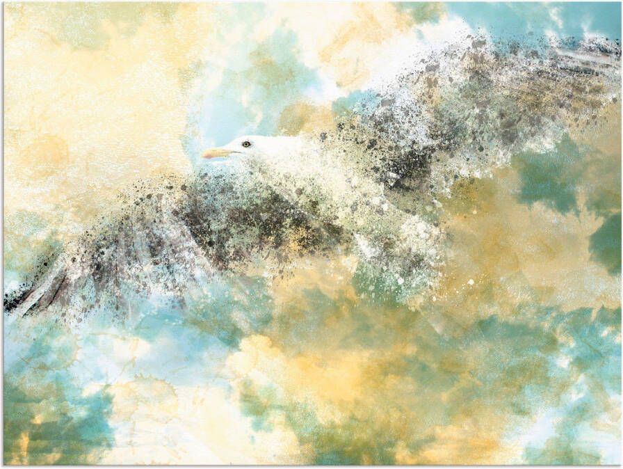 Artland Artprint Verdwijnende meeuw als artprint van aluminium artprint voor buiten artprint op linnen in verschillende maten - Foto 6