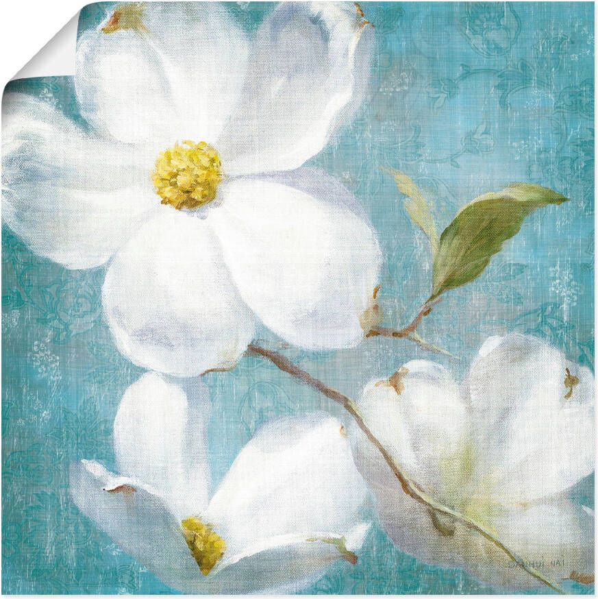 Artland Artprint Vintage bloem IV als artprint op linnen poster in verschillende formaten maten - Foto 4