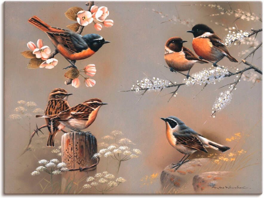 Artland Artprint op linnen Vogel compositie - Foto 6