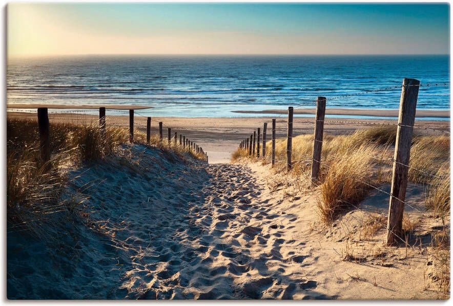 Artland Artprint Weg naar het Noordzeestrand zonsondergang als artprint van aluminium artprint voor buiten artprint op linnen poster muursticker - Foto 4