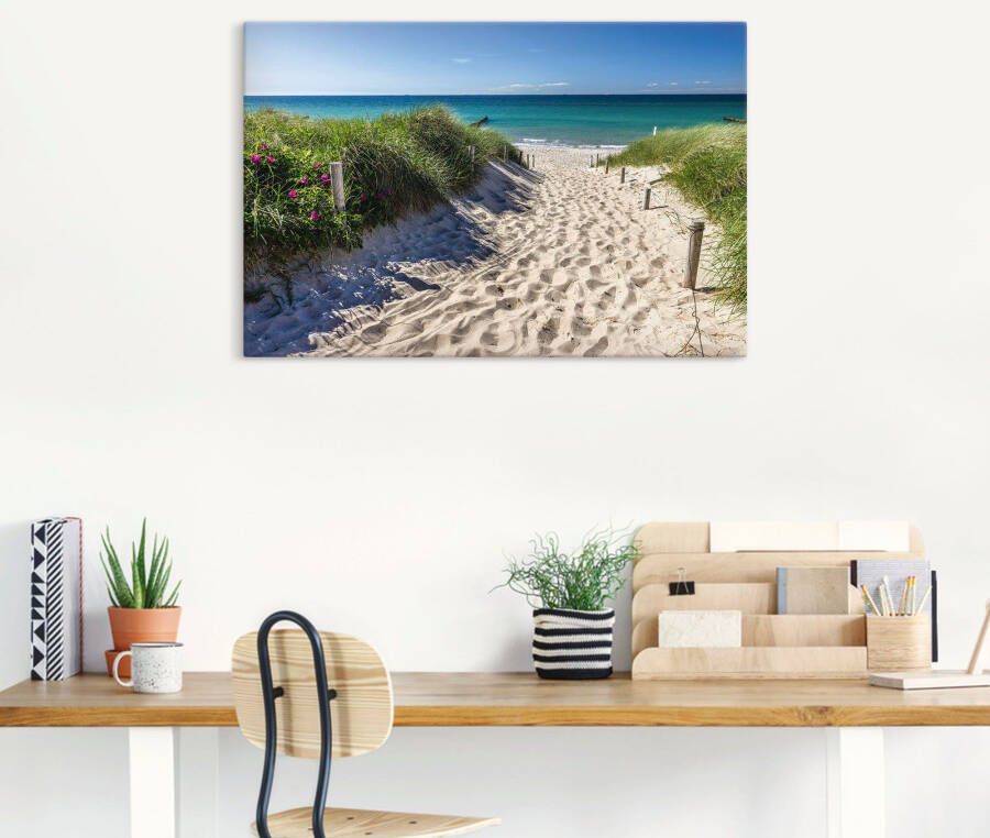 Artland Artprint Weg naar het strand aan de Oostzee als artprint van aluminium artprint voor buiten artprint op linnen poster muursticker - Foto 4