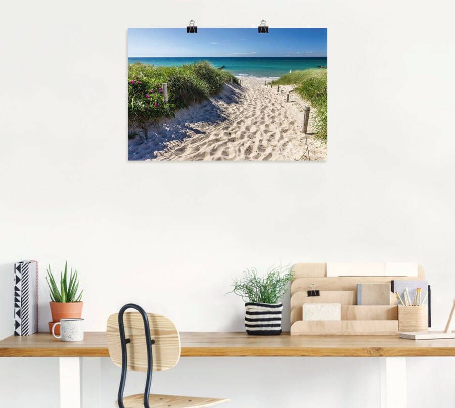 Artland Artprint Weg naar het strand aan de Oostzee als artprint van aluminium artprint voor buiten artprint op linnen poster muursticker - Foto 4