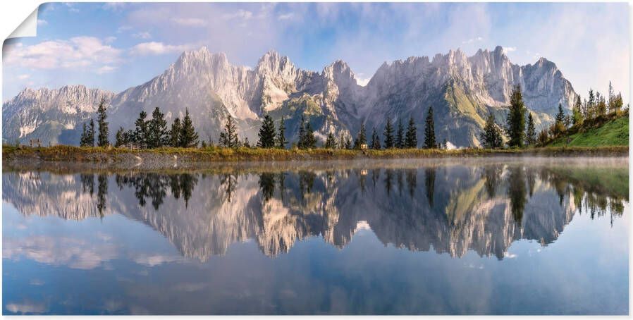 Artland Artprint Wilder Kaiser in Tirol als artprint van aluminium artprint voor buiten artprint op linnen poster muursticker