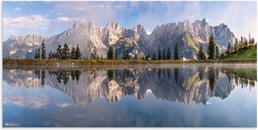 Artland Artprint Wilder Kaiser in Tirol als artprint van aluminium artprint voor buiten artprint op linnen poster muursticker