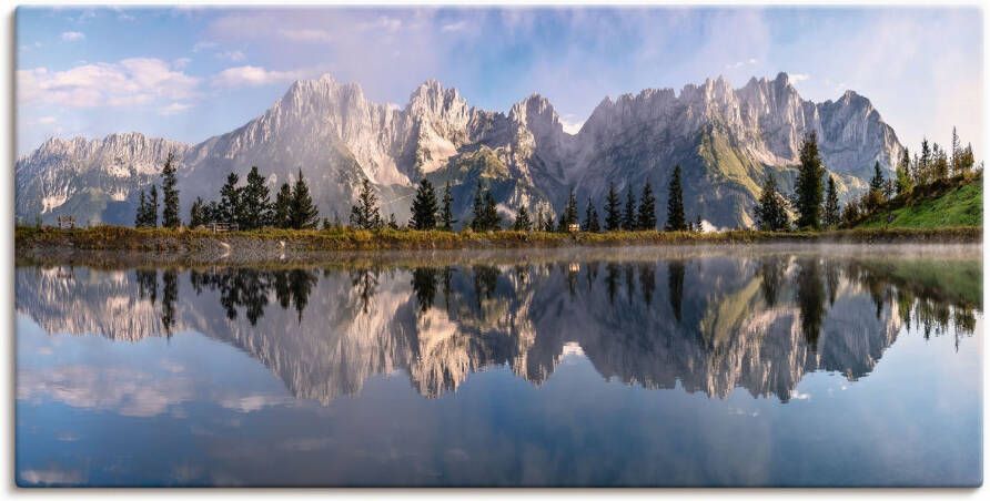 Artland Artprint Wilder Kaiser in Tirol als artprint van aluminium artprint voor buiten artprint op linnen poster muursticker - Foto 5