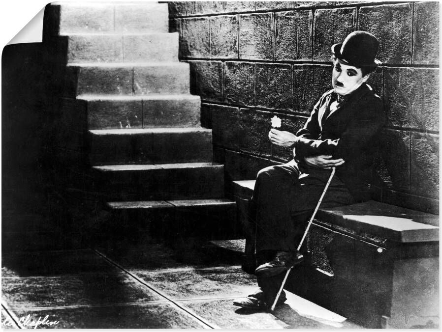 Artland Poster Charlie Chaplin lichten van de grote stad 1931