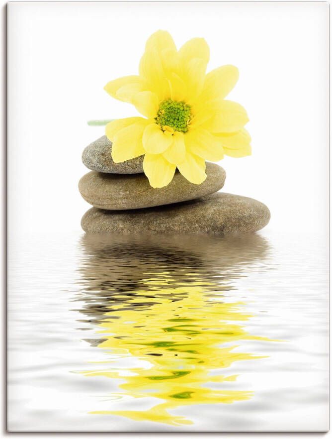 Artland Artprint Zen Spa stenen met bloemen II als artprint van aluminium artprint voor buiten artprint op linnen poster in verschillende maten. maten - Foto 4