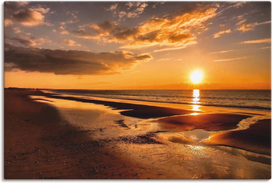 Artland Artprint Zonsondergang aan de Middellandse Zee als artprint op linnen poster muursticker in verschillende maten - Foto 6