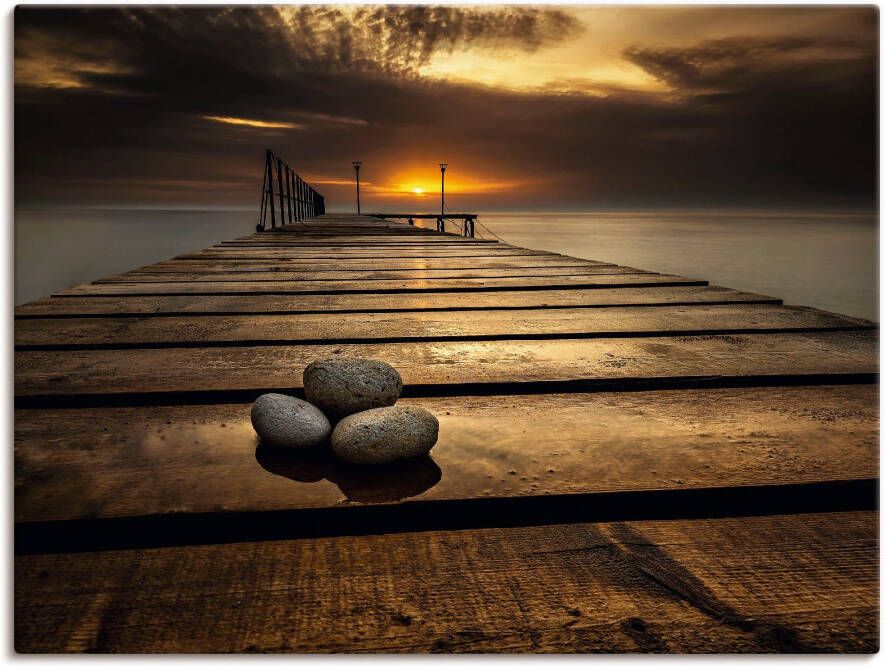 Artland Artprint Zonsopkomst aan de Zwarte Zee als artprint op linnen poster in verschillende formaten maten - Foto 5