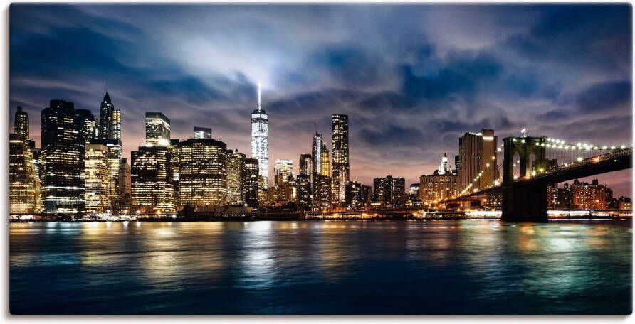 Artland Artprint Zonsopkomst boven Manhattan als artprint van aluminium artprint voor buiten artprint op linnen in verschillende maten - Foto 4