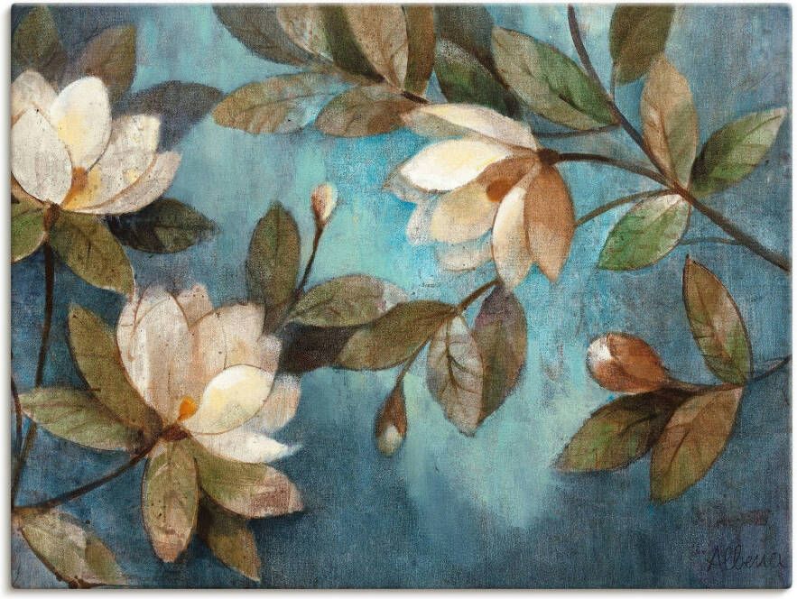 Artland Artprint Zwevende magnolia als artprint op linnen poster muursticker in verschillende maten - Foto 1