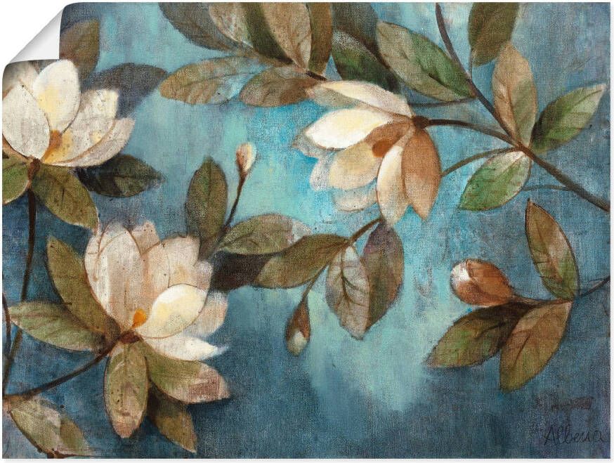 Artland Artprint Zwevende magnolia als artprint op linnen poster muursticker in verschillende maten - Foto 4