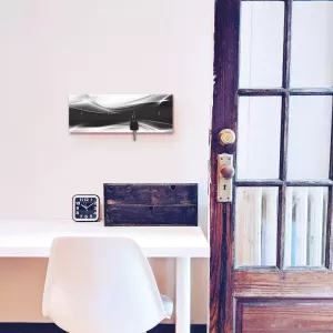 Artland Kapstok Creatief element van hout met 4 sleutelhaakjes – sleutelbord sleutelborden sleutelhouder sleutelhanger voor de hal – stijl: modern