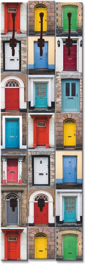 Artland Kapstok Fotocollage van 32 kleurrijke voordeuren - Foto 4