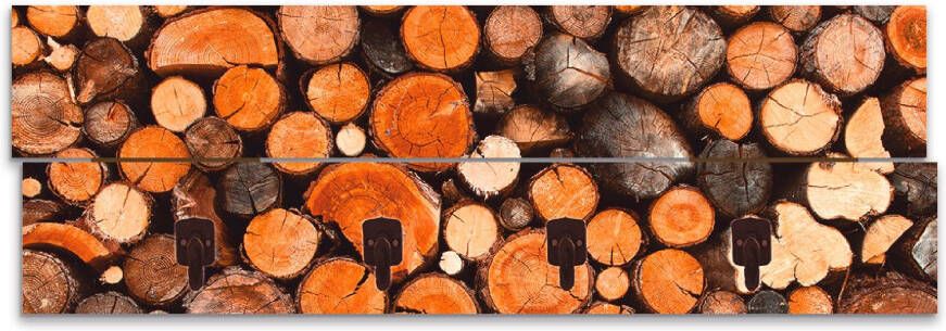 Artland Kapstok Gelaagd brandhout gedeeltelijk gemonteerd - Foto 4