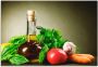 Artland Keukenwand Gezonde groente en specerijen Aluminium spatscherm met plakband gemakkelijke montage - Thumbnail 1