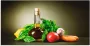 Artland Keukenwand Gezonde groente en specerijen zelfklevend in vele maten spatscherm keuken achter kookplaat en spoelbak als wandbescherming tegen vet water en vuil achterwand wandbekleding van aluminium (1-delig) - Thumbnail 1