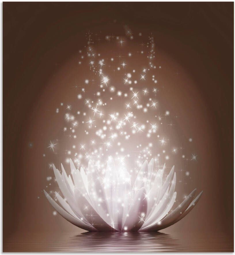 Artland Keukenwand Magie van de lotusbloem Aluminium spatscherm met plakband gemakkelijke montage - Foto 4