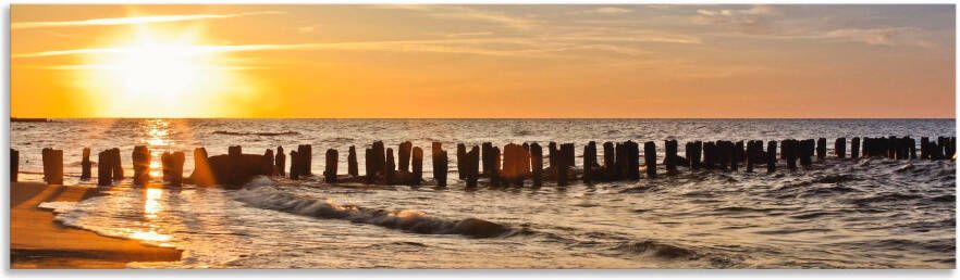 Artland Keukenwand Mooie zonsondergang aan het strand Aluminium spatscherm met plakband gemakkelijke montage - Foto 4