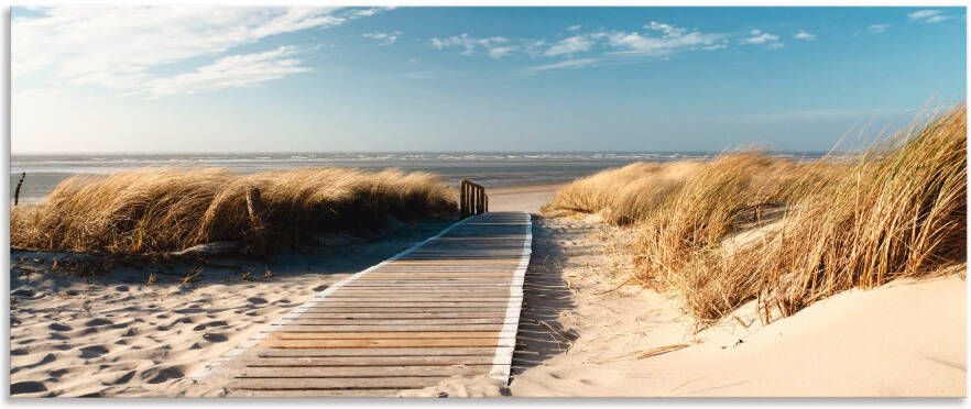 Artland Keukenwand Noordzeestrand op Langeoog pier Aluminium spatscherm met plakband gemakkelijke montage - Foto 4