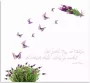 Artland Keukenwand Paars Vlinders op lavendel zelfklevend in vele maten spatscherm keuken achter kookplaat en spoelbak als wandbescherming tegen vet water en vuil achterwand wandbekleding van aluminium (1-delig) - Thumbnail 1