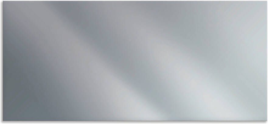 Artland Keukenwand Uni aluminium geborsteld Aluminium spatscherm met plakband gemakkelijke montage