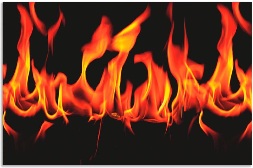 Artland Keukenwand Vuur 2 vlammen Aluminium spatscherm met plakband gemakkelijke montage - Foto 4
