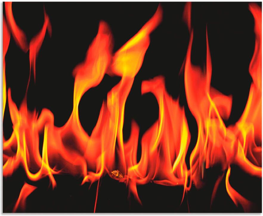 Artland Keukenwand Vuur 2 vlammen Aluminium spatscherm met plakband gemakkelijke montage - Foto 4