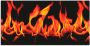 Artland Keukenwand Vuur 2 vlammen Aluminium spatscherm met plakband gemakkelijke montage - Thumbnail 1