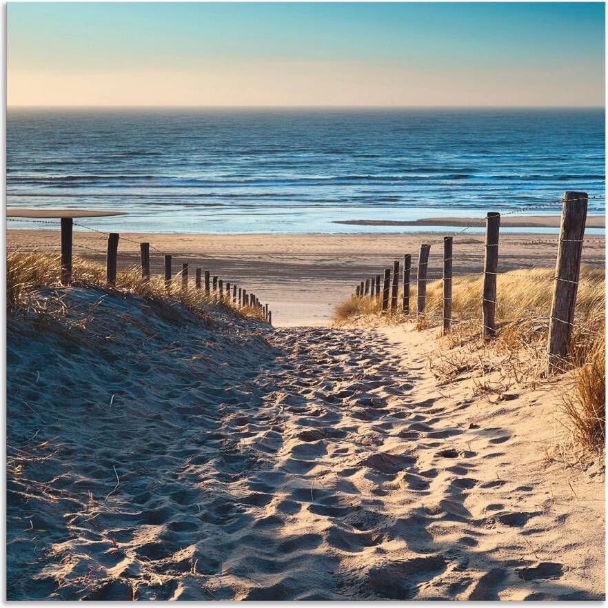 Artland Keukenwand Weg naar het Noordzeestrand zonsondergang Aluminium spatscherm met plakband gemakkelijke montage - Foto 4