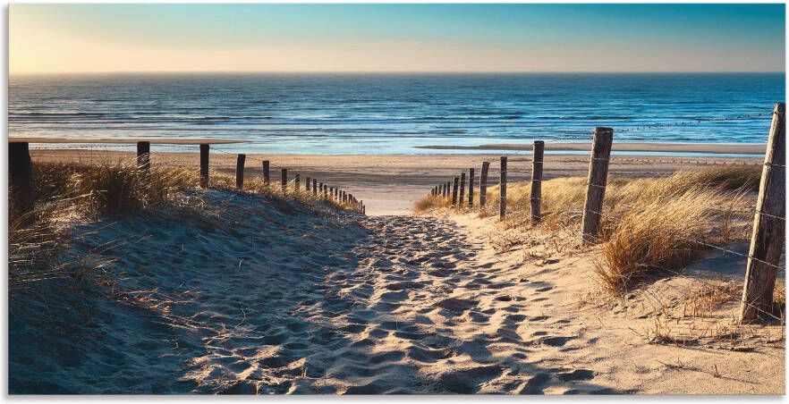 Artland Keukenwand Weg naar het Noordzeestrand zonsondergang Aluminium spatscherm met plakband gemakkelijke montage - Foto 4