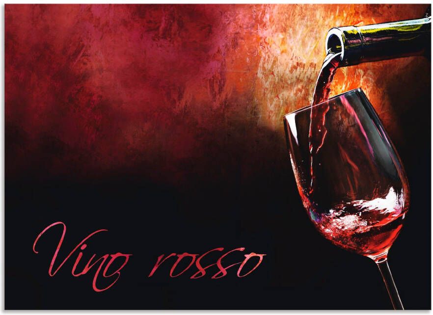 Artland Keukenwand Wijn rode wijn Aluminium spatscherm met plakband gemakkelijke montage - Foto 4