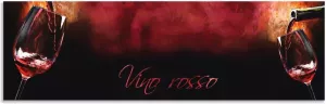 Artland Keukenwand Wijn rode wijn zelfklevend in vele maten spatscherm keuken achter kookplaat en spoelbak als wandbescherming tegen vet water en vuil achterwand wandbekleding van aluminium (1-delig)