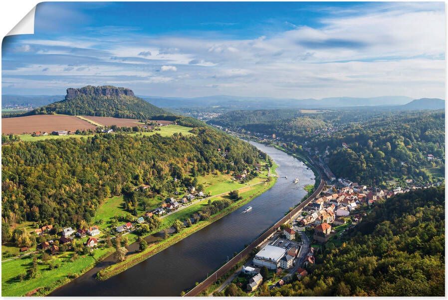 Artland Poster Blik op Elbe & de Saksische Zwitserland - Foto 5