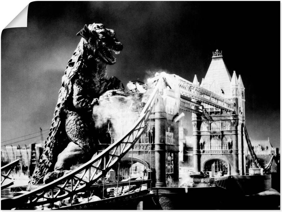 Artland Poster Godzilla II als artprint van aluminium artprint op linnen muursticker of poster in verschillende maten - Foto 3