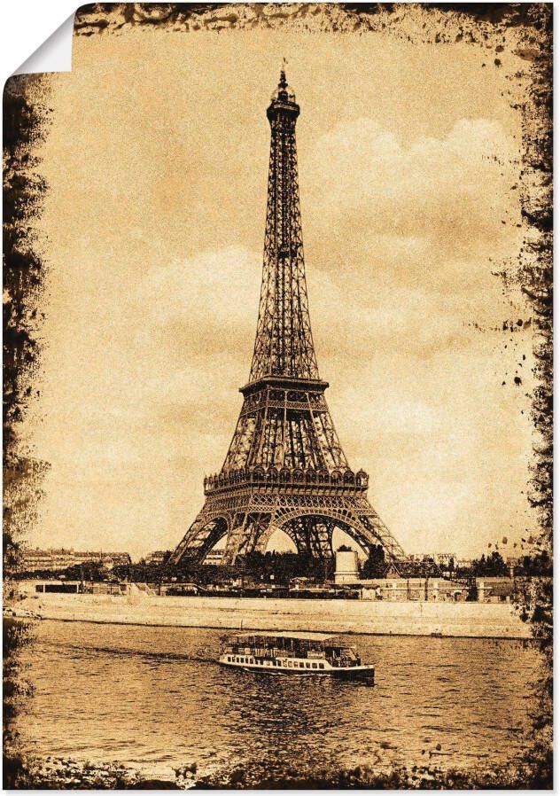 Artland Poster Parijs Eiffeltoren Vintage