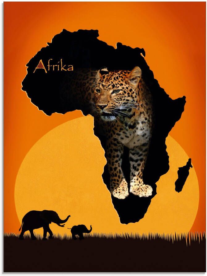Artland Print op glas Afrika het zwarte continent - Foto 4