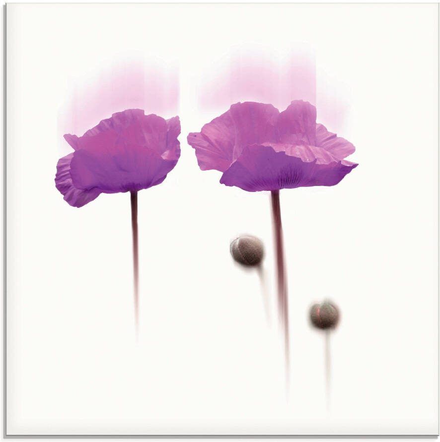 Artland Print op glas Bloem abstract I in verschillende maten