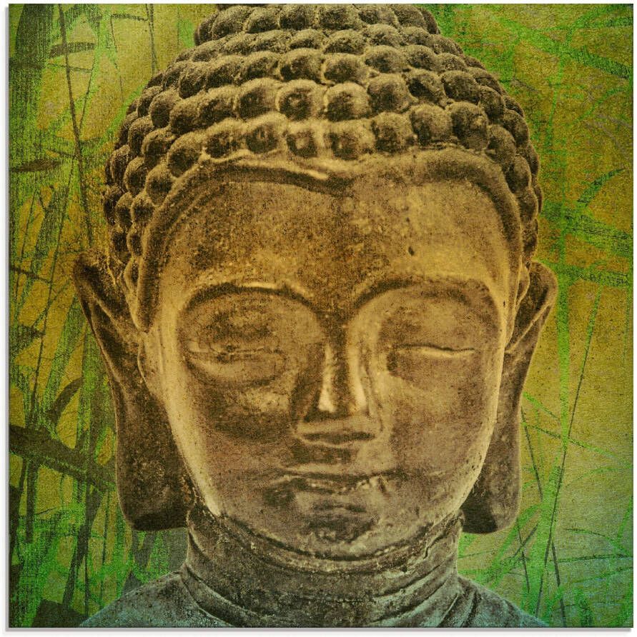 Artland Print op glas Boeddha II in verschillende maten - Foto 4