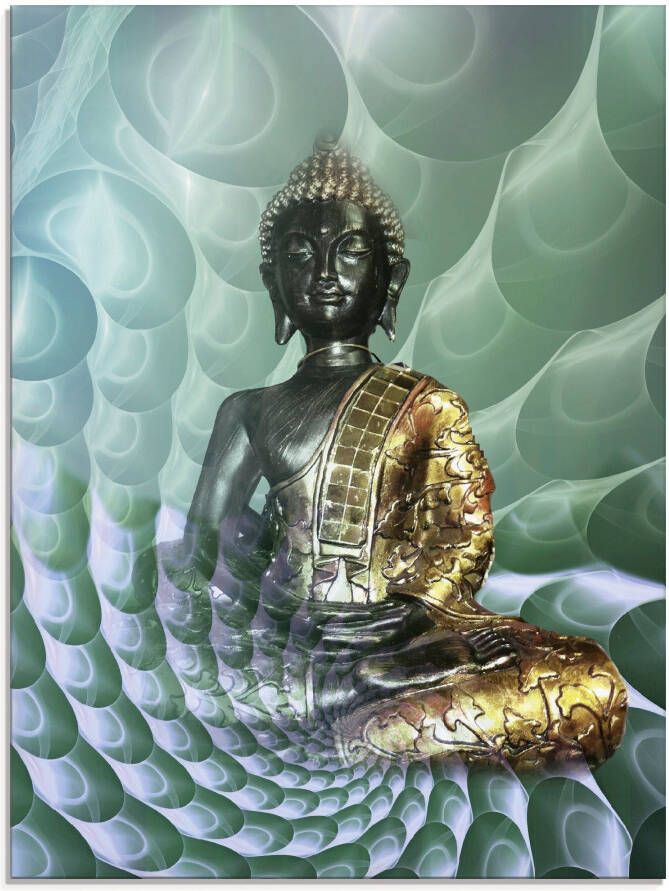 Artland Print op glas Boeddha s droomwereld CB - Foto 4
