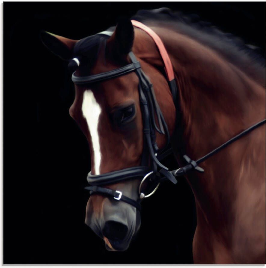 Artland Print op glas Dressuur paard in verschillende maten - Foto 1