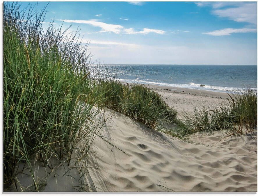 Artland Print op glas Duinlandschap in de zomer aan de Noordzee - Foto 4